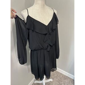 NWT Boston Proper Womens Dress 12 M Ruffle Fairy Vamp Witchy